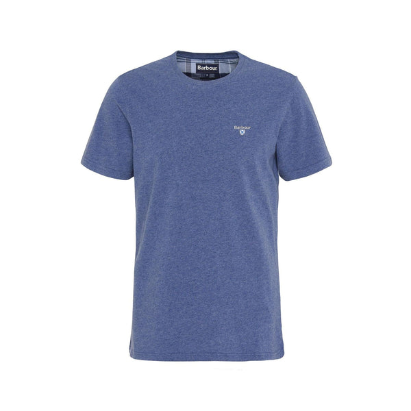 Barbour T-Shirt T-shirt Uomo modello Aboyne sportiva Celeste - Francavilla Moda